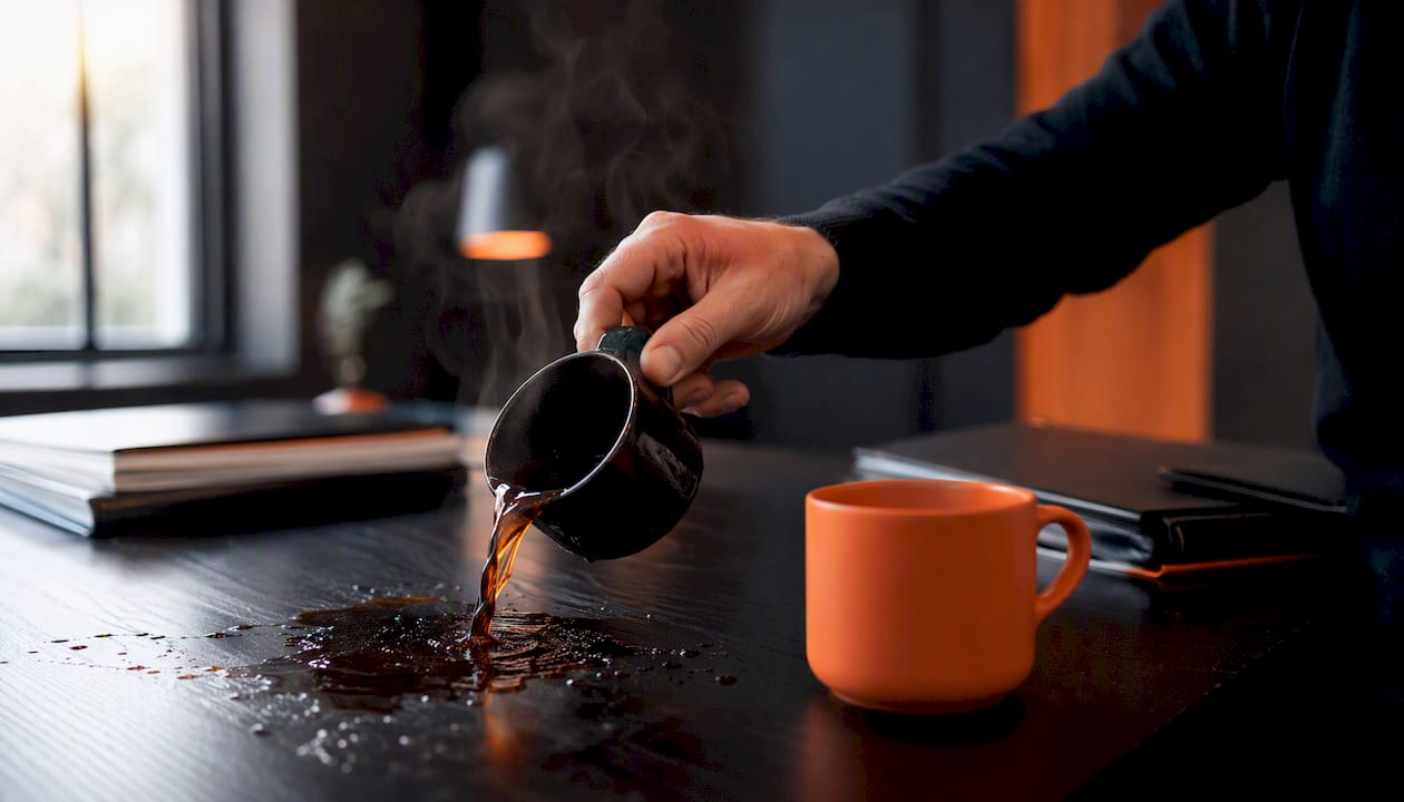Professionnels d’un cabinet comptable en discussion autour d’un café